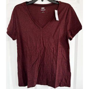 NWT Old Navy Short Sleeve Tri-blend Relaxed V-Neck Tee 8919529